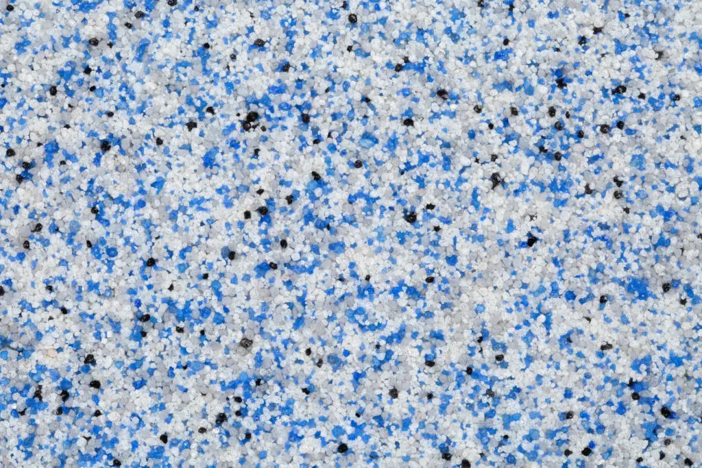 blue black and white flake polyurea finish